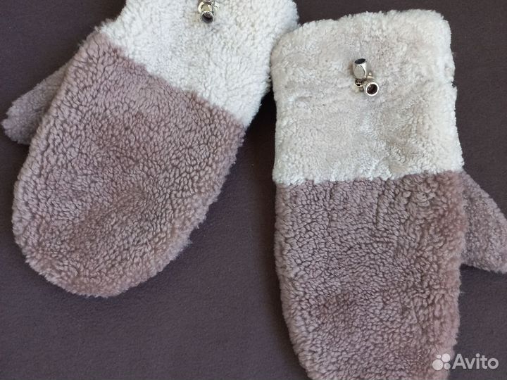 Варежки из овчины