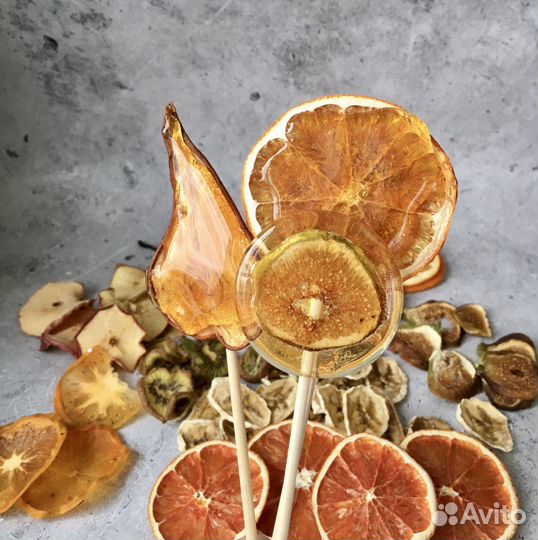 Фрукты в карамели