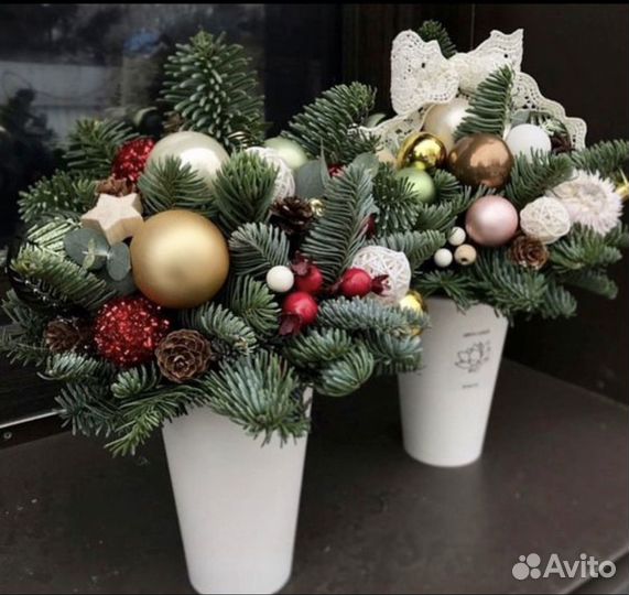 Мастер-класс по новогодней композиции из нобилиса