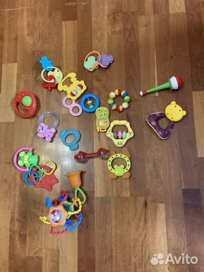 Мягкие игрушки погремушки для детей