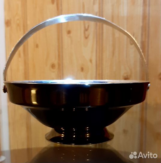 Ваза конфетница мельхиор СССР винтаж