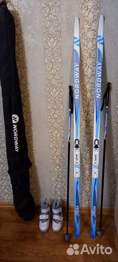 Лыжи беговые, ботинки, чехол nordway