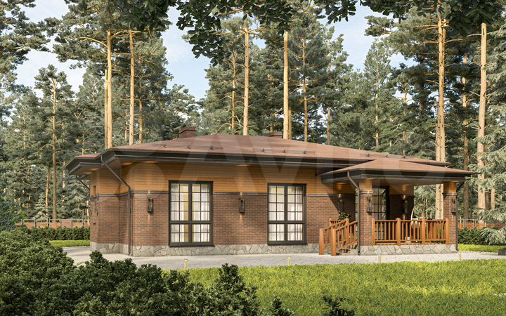 Коттедж 118 м² на участке 8 сот.