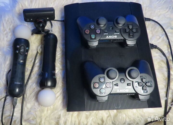 Sony PS3+85 игр + 2 мува+камера и 2 джойстика