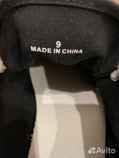 Кеды ASOS мужские, текстильные, черные, размер 42