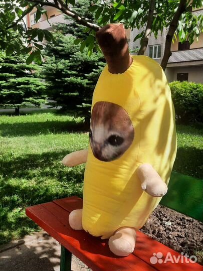 Bananacat мягкая игрушка Кот банан мем