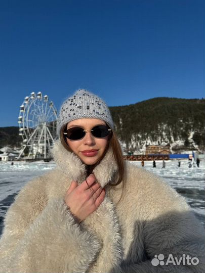 Шапка зимняя женская в пайетку