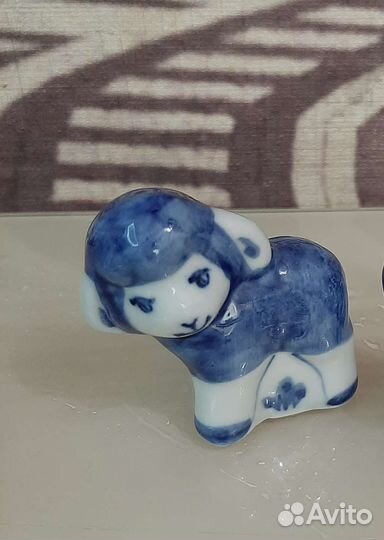 Гжель фигурки доска сахарница конфетница СССР