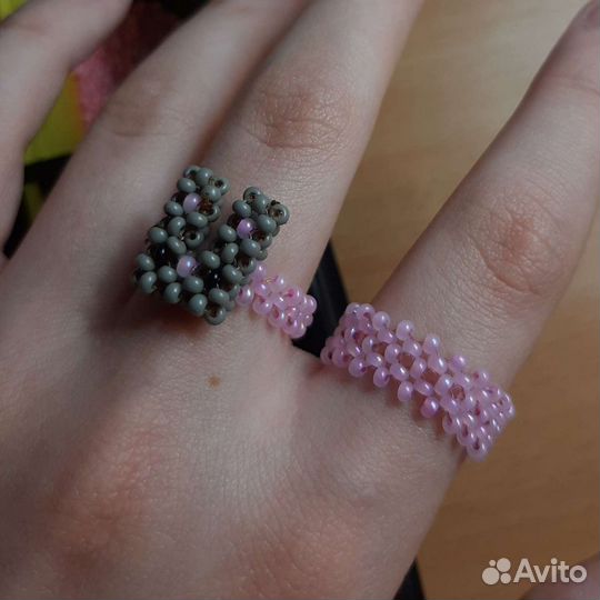 Кольцо из бисера