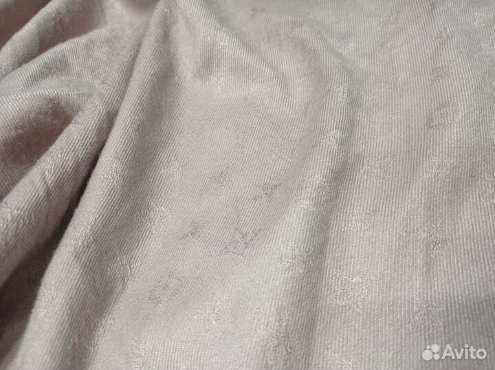 Платок 95см теплый chanel шерсть/шелк италия