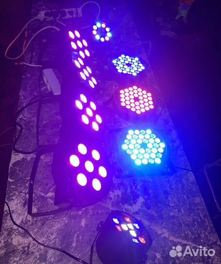 Световой прибор stage PAR light RGB