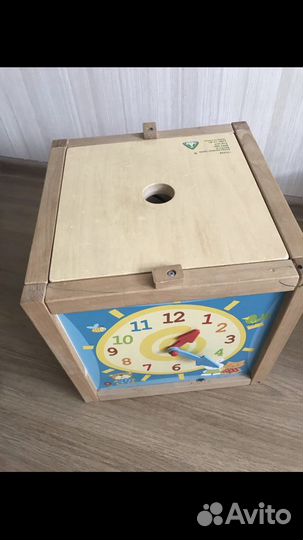 Игровой куб табуретка деревянный ELC