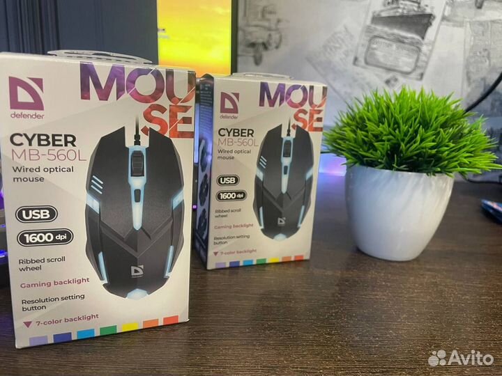 Игровая мышка с подсветкой