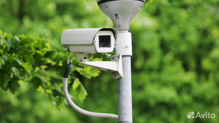 Камера видеонаблюдения уличная / установка