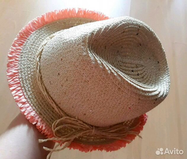 Шляпа пляжная на девочку