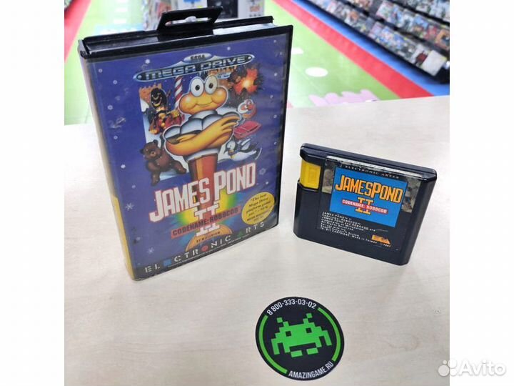 James Pond II Codename Robocod, бокс, инструкция