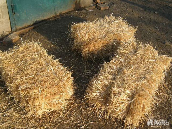 Солома в тюках