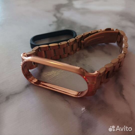 Ремешок металлический для Xiaomi mi band 4/5/6