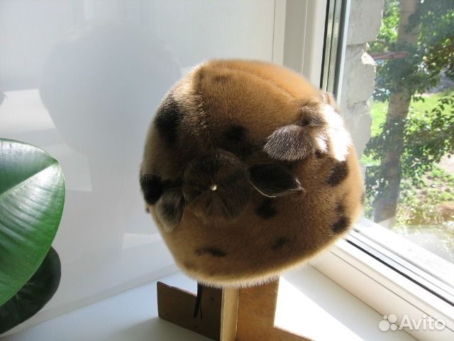 Шапочка мех нерпа новая