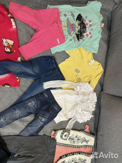 Вещи пакетом на девочку 104 110