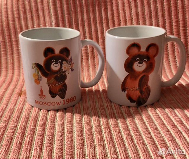 Кружка с мишкой Олимпиады 80 новая