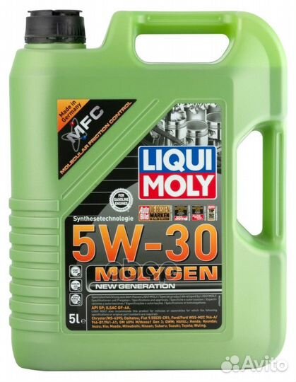 5W-30 Molygen New Generation, API SP, ilsac GF-6A