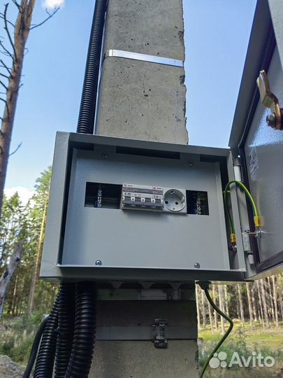 Подключение электричества Монтаж сип,трубостоек