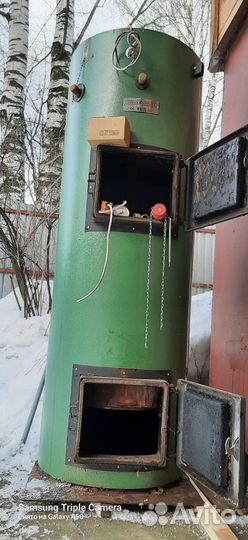 Твердотопливный котел длительного горения, б/у