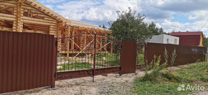 Установка забора из Профнастила