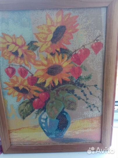 Картина вышитая крестом