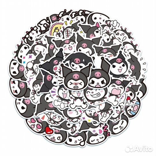 Наклейки стикеры Kuromi My Melody Hello Kitty