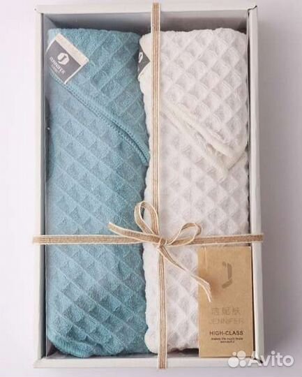 Подарочная упаковка 2 полотенца 30*70см микрофибра