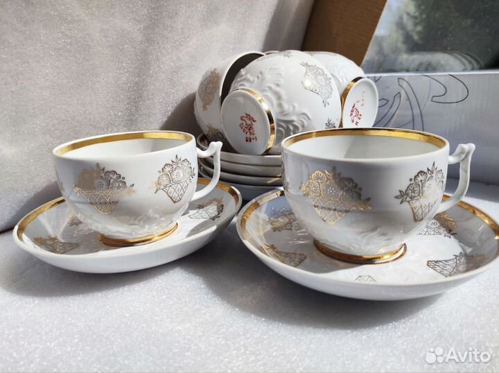 Сервиз Чайная пара Вербилки СССР