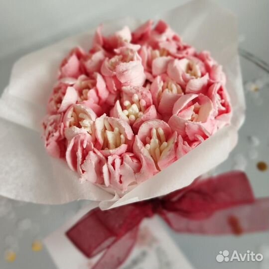 Бенто букет из тюльпанов