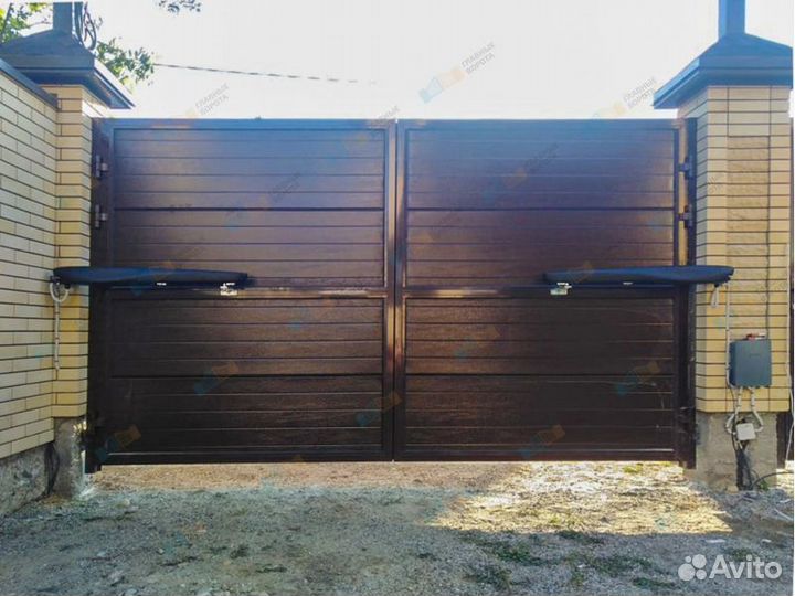 Распашные ворота / Ворота с калиткой