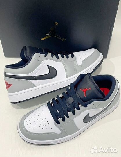 Nike Air Jordan 1 Low Light Smoke Grey Оригинал