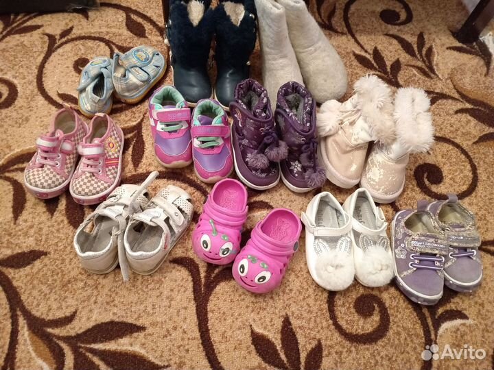 Вещи и обувь пакетом 68-86 для девочки