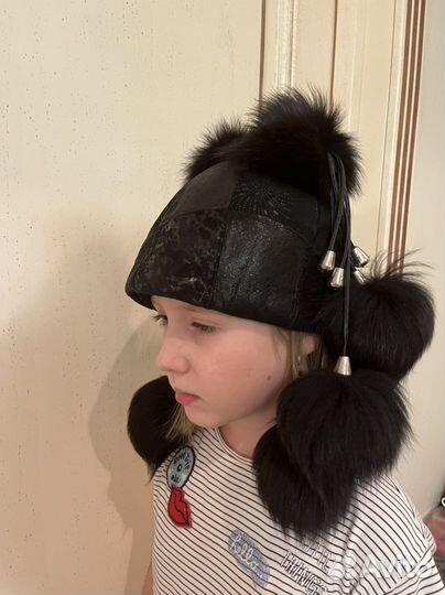 Шапка зимняя меховая для девочки
