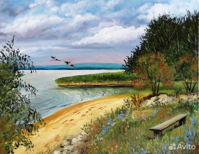 Усинский залив. Холст на подрамнике 40х50