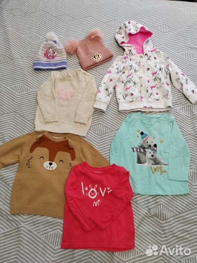 Вещи пакетом на девочку 86-98