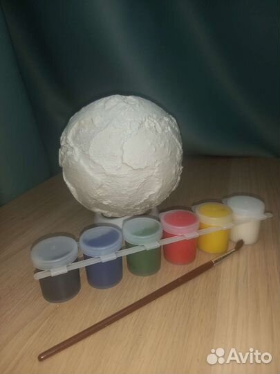 Глобус-раскраска с рельефом местности