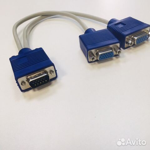 Кабель-разветвитель VGA 1- (1x15M/2 x15F), VGA