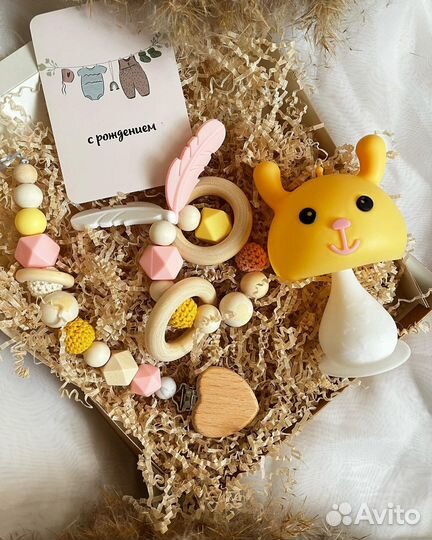 Грызунок/погремушка/держатель для пустышки