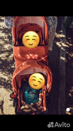 Коляска для двойни или погодок Bebetto 42 sport