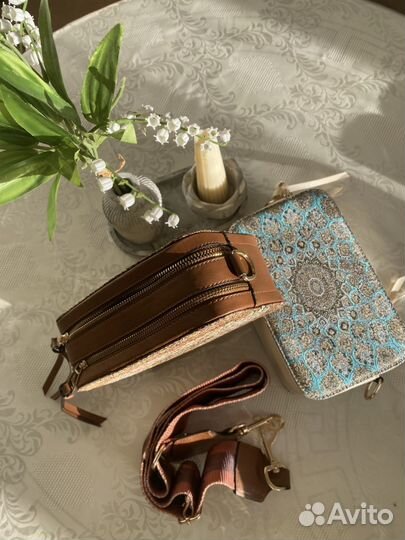 Сумка кросс боди Этно стиле