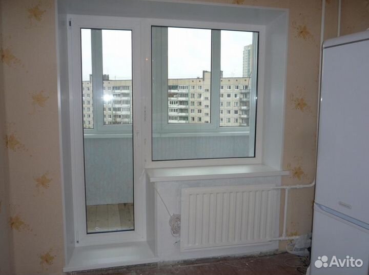 Выход на балкон с завода