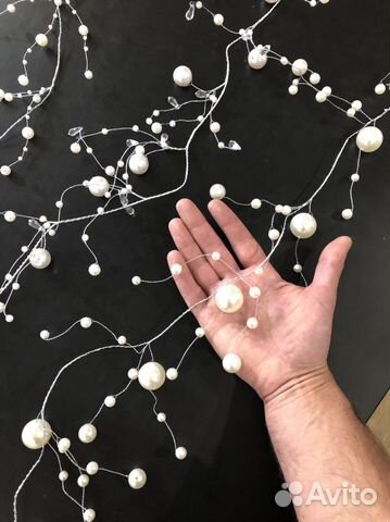 Ветка с жемчужинами, декор