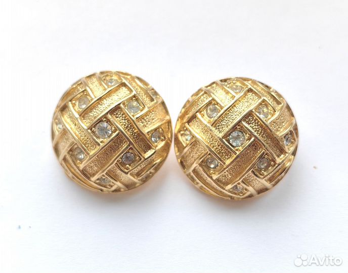 Винтажная бижутерия клипсы 3