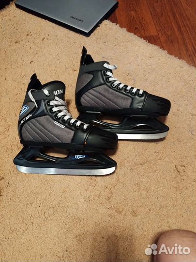 Коньки хоккейные action span