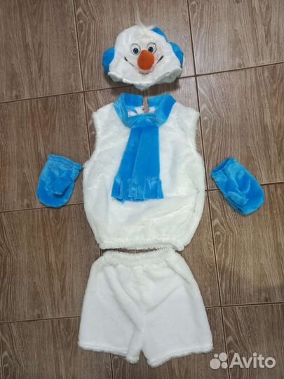 Костюм снеговика 98-116 см
